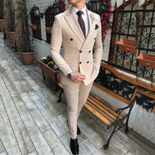 Load image into Gallery viewer, Beige Men's Suit 2 Pieces