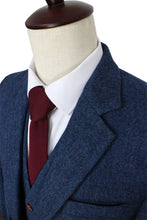 Load image into Gallery viewer, Wool Blue Blazer suits
