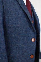 Load image into Gallery viewer, Wool Blue Blazer suits

