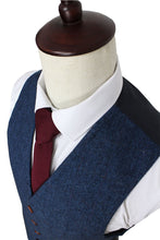 Load image into Gallery viewer, Wool Blue Blazer suits

