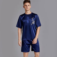 Load image into Gallery viewer, Print Satin Men Pajama Suit
