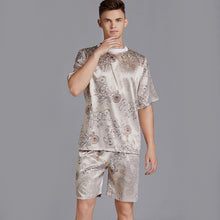 Load image into Gallery viewer, Print Satin Men Pajama Suit
