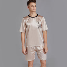Load image into Gallery viewer, Print Satin Men Pajama Suit
