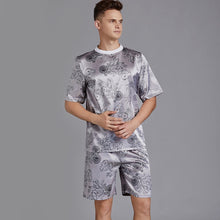Load image into Gallery viewer, Print Satin Men Pajama Suit
