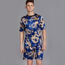 Load image into Gallery viewer, Print Satin Men Pajama Suit
