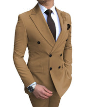 Load image into Gallery viewer, Beige Men's Suit 2 Pieces
