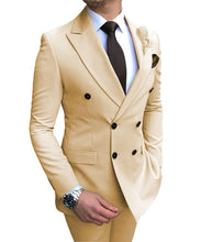 Load image into Gallery viewer, Beige Men's Suit 2 Pieces
