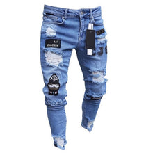 Load image into Gallery viewer, Stretchy Ripped Jean Men
